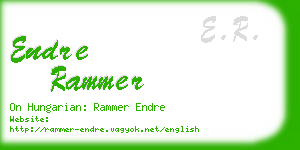 endre rammer business card